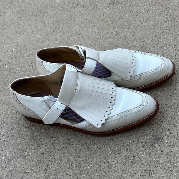Kenneth Cole New York Shoes - Kenneth Cole Vintage White Brogue Loafers
